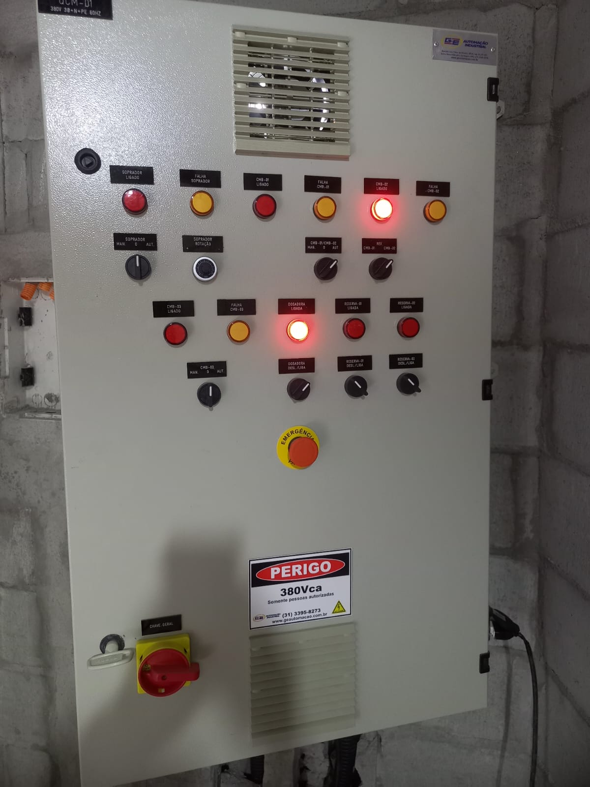 Painel de Comando de uma ETE